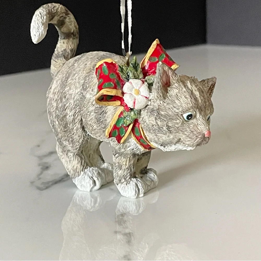 Cat with Bow Ornament by Mary Engelbreit